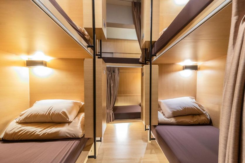 ผ้าปูที่นอนโรงแรมHostel